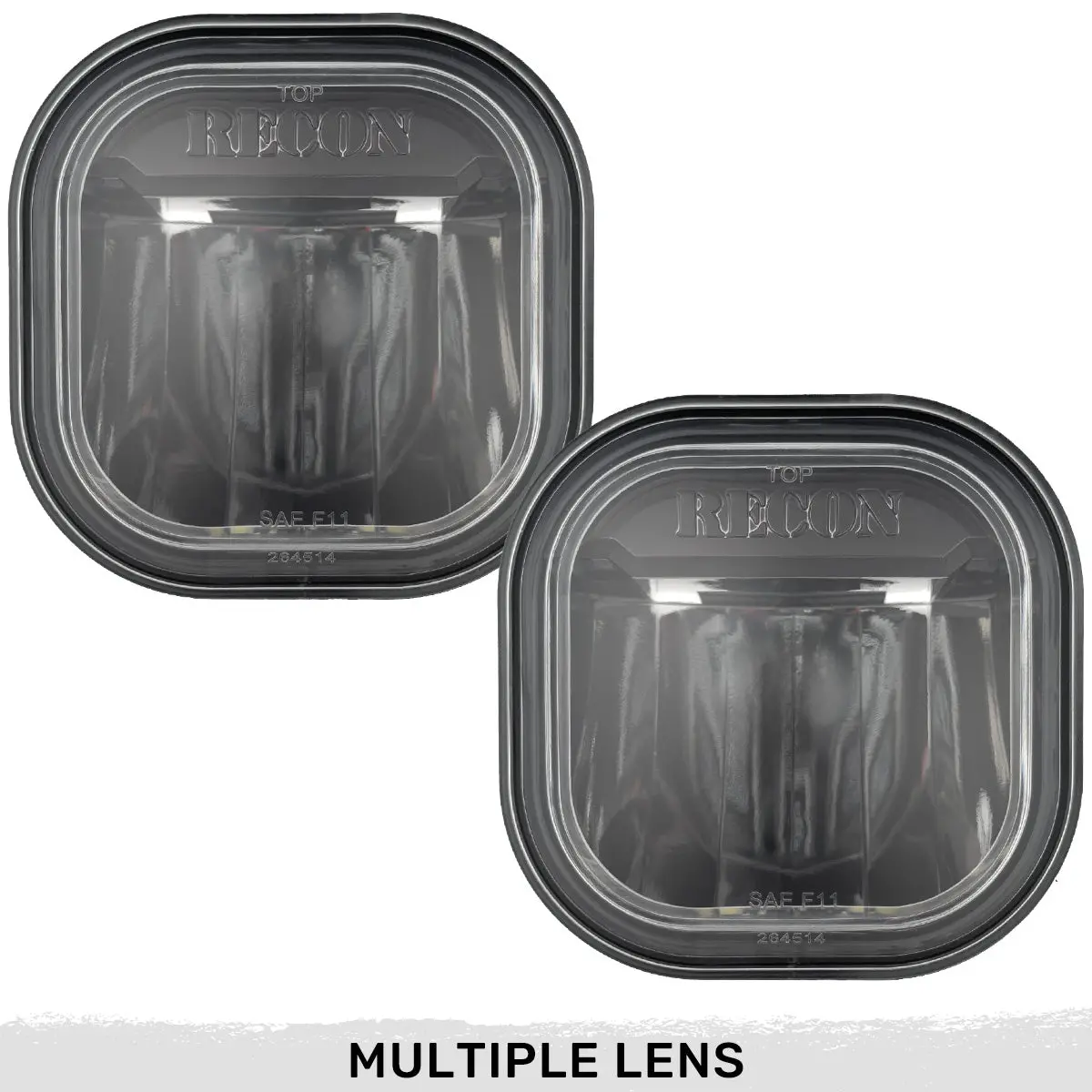 Ford Super Duty 11-16 Ultra Bright White Led Fog Lights 2-Pc Kit (Replaces Factory Fog Lights) - Multiple Lens 1