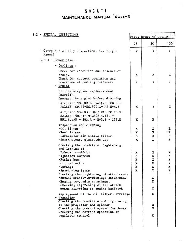 Aerospatiale Rallye Commodore Description, Operation, & Maintenance (A4rallye-D-C) 1