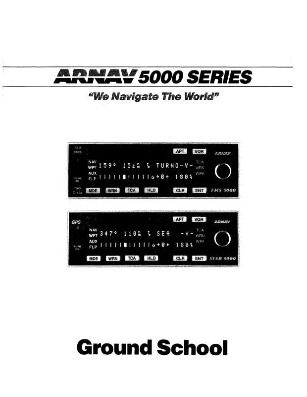 Arnav Aircraft Arnav 5000 Series Ground School Manual (Ab5000-Gs-C) 1