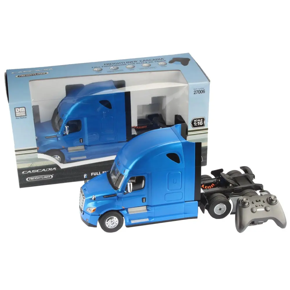 1:16 Scale Radio Controlled Freightliner Cascadia Truck Raised Roof Sleeper Cab, 27006 1