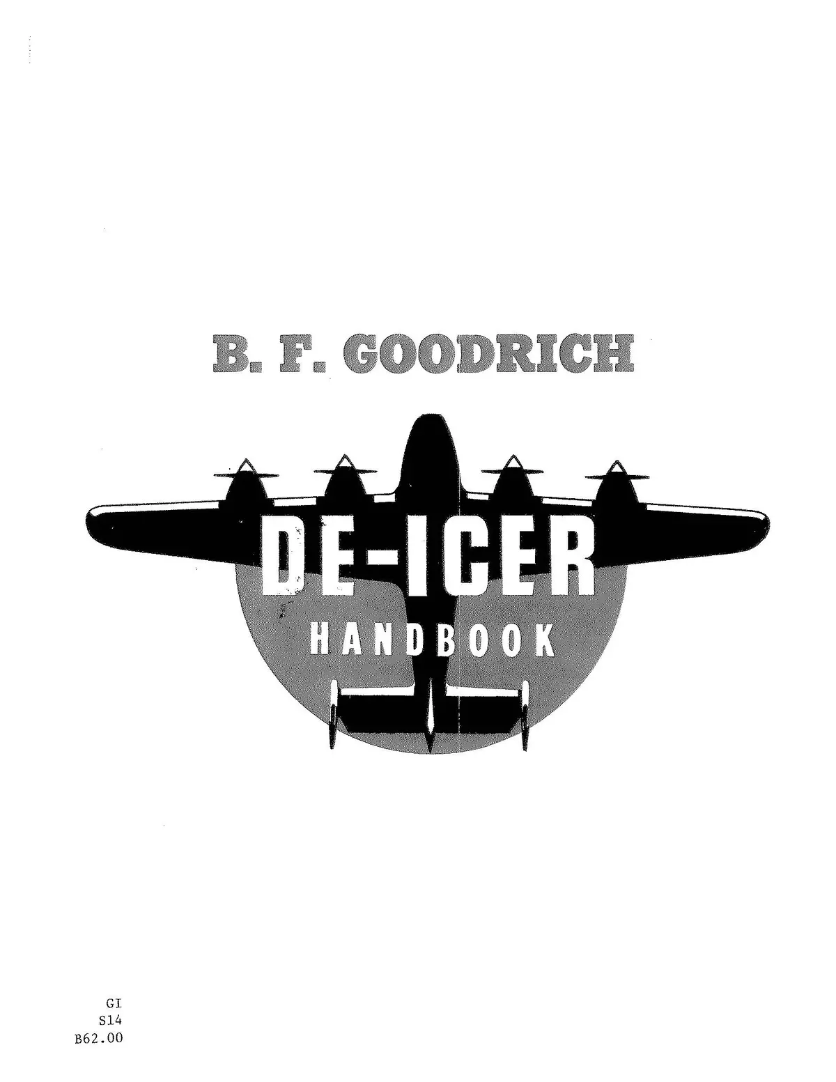 B.F. Goodrich De-Icer Handbook (B62.00) 1
