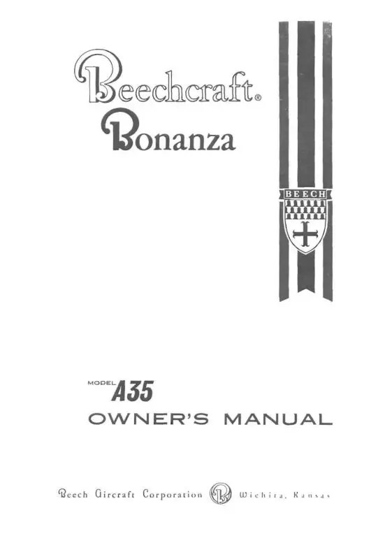 Beech A35 Bonanza Owner's Manual (35-590049-71) 1