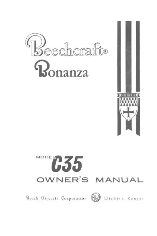 Beech C-35 Owner's Manual (35-590001-5) 1