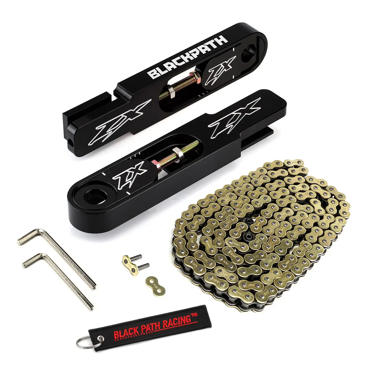 2002-2003 Kawasaki Ninja Zx-9R 5-9" Swingarm Extensions With Chain 1