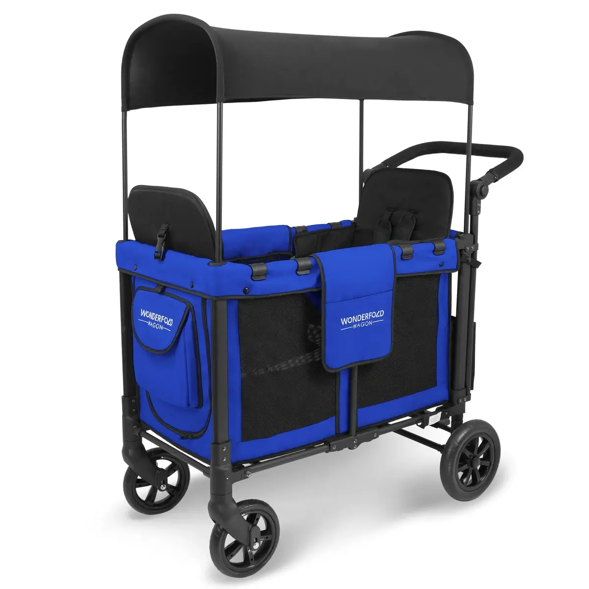 W2 Multifunctional Double Stroller Wagon 2 Seater Royal Blue Back Order- Wonderfold 1
