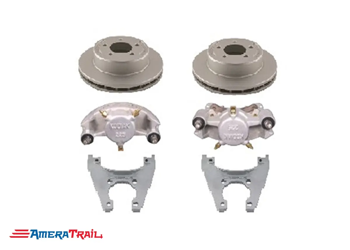 5 Lug 3.5K Kodiak Brake Kit, All Dacromet Finish - 5 On 4.5" Bolt Pattern 1