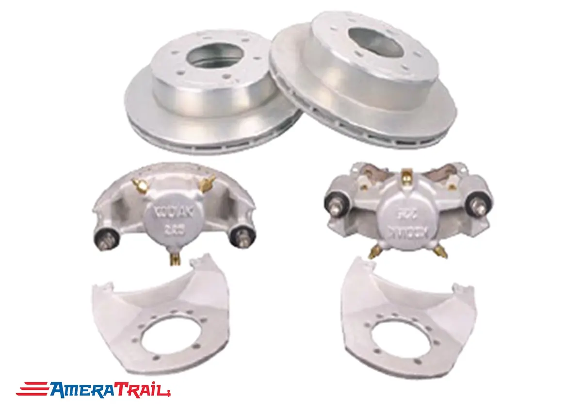 6 Lug 5K / 6K Kodiak Brake Kit, All Dacromet Finish - 6 On 5.5" Bolt Pattern 1