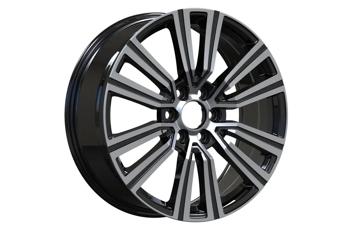 Toyota Sequoia Tacoma Trd Style Wheel 22X8.5 6X139.7 Black Machine Face 4 Pcs 1