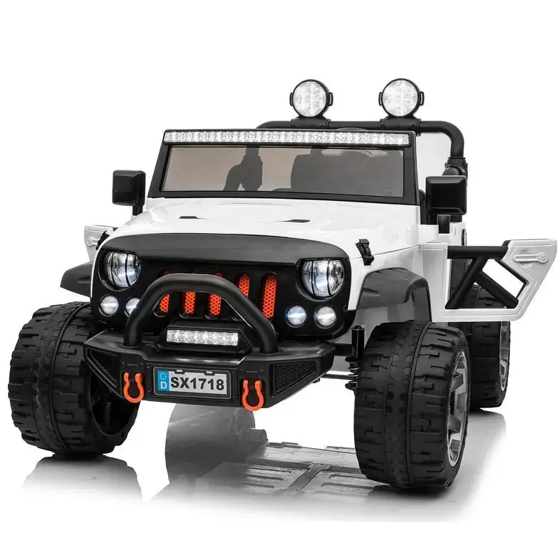 Jeep Wrangler 12V 2 Seater Electric Kids Ride On Car With Parental Remote Control 1