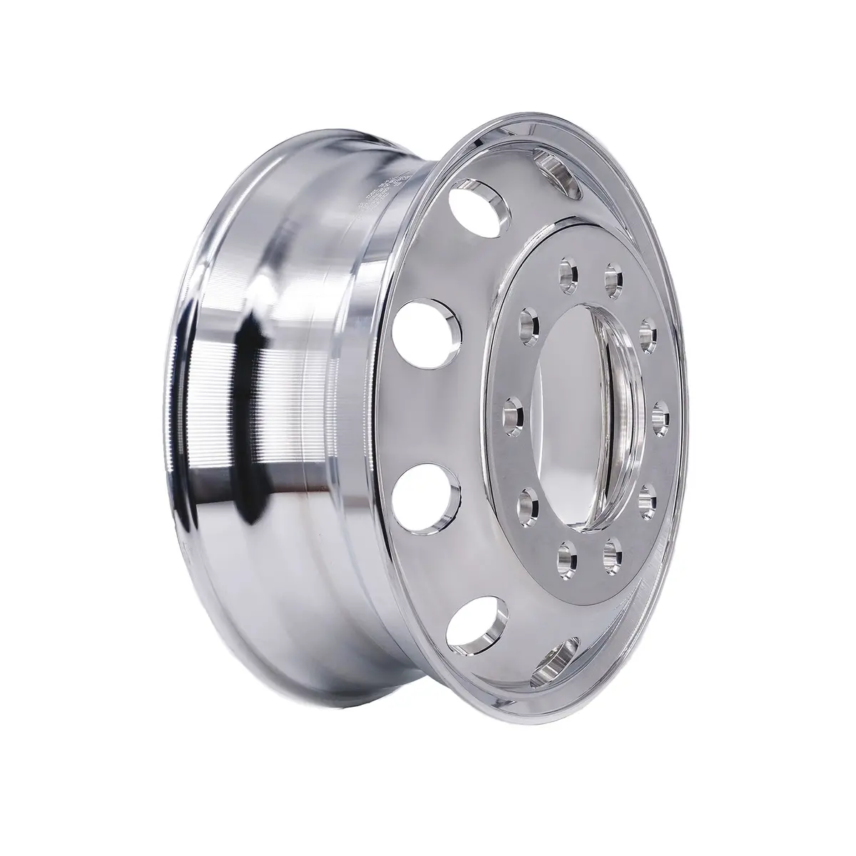 22.5X8.25 Stud Pilot Truck Wheels Forged Aluminum Rims Both-Side Mirror Polished 1
