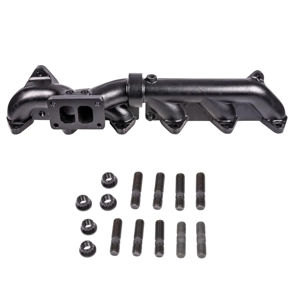 Ats Pulse Flow Exhaust Manifold Kit Fits 2007.5-2018 6.7L Cummins Pickup 2-Pc Holset With Optional Multi Layer Gaskets Premium Hardware 1