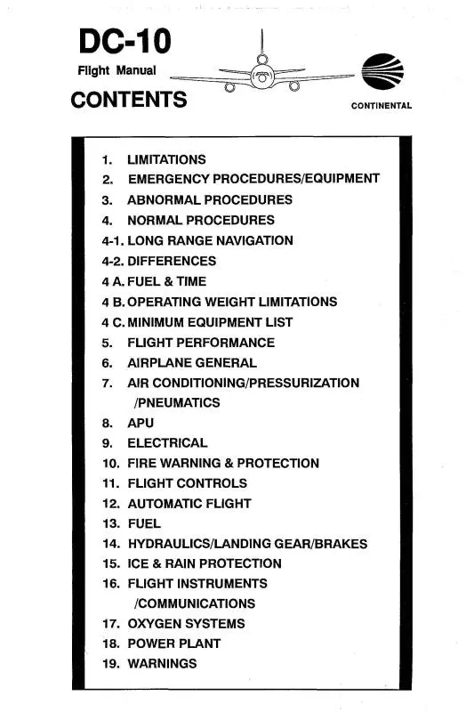 Mcdonnell Douglas Dc-10 1996 Flight Manual (Mcdc10-96-F-C) 1