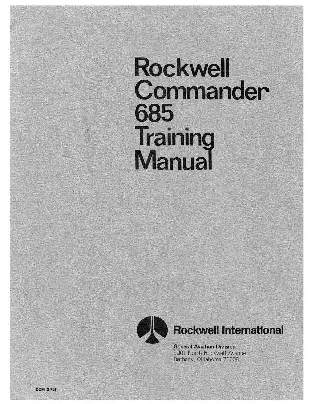 Aero Commander 685 Training Manual (Ac685 Tr C) 1