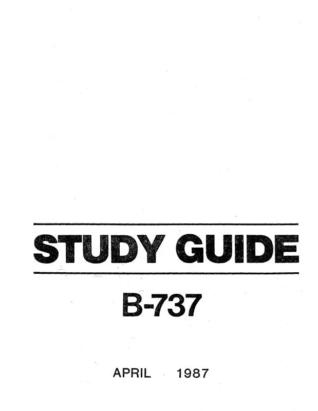 Boeing 737 1972 Study Guide (Bo737 72 Sg C) 1
