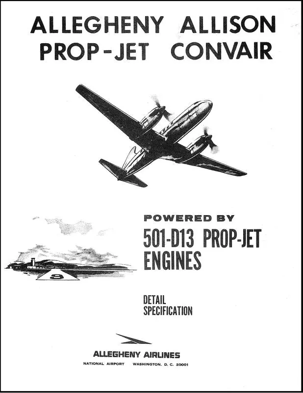 Cv-580 Convair Prop-Jet Detail Specifications (Cncv580 Spec C) 1