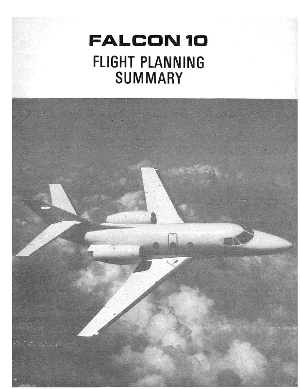 Falcon 10 1974 Flight Planning Summary (Fa10 74 Fp C) 1
