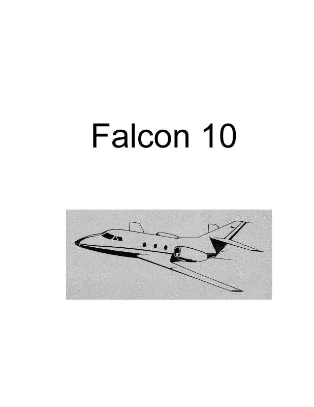 Falcon 10 1974 Operational Planning (Fa10 74 Op C) 1