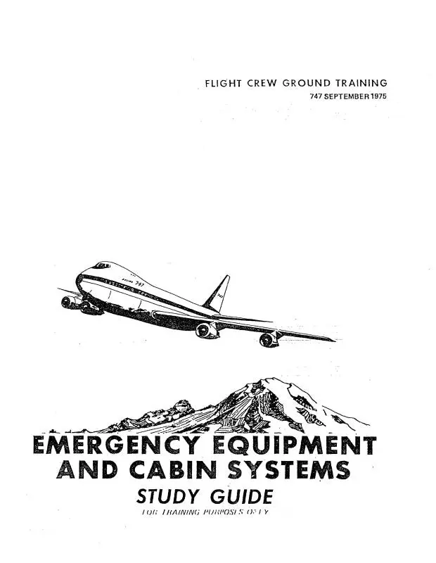 Boeing B-747  Emergency Equip. Study Guide 1975 (Bo747emerg Sg C) 1