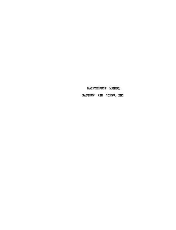 Mcdonnell Douglas Dc-2, Dc-3 Maintenance Manual Eastern Airlines (Mcdc2,3-M-C) 1