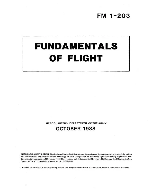 Bell Helicopter Army Fundamentals Of Flight 1988 Field Manual (Fm 1-203) 1
