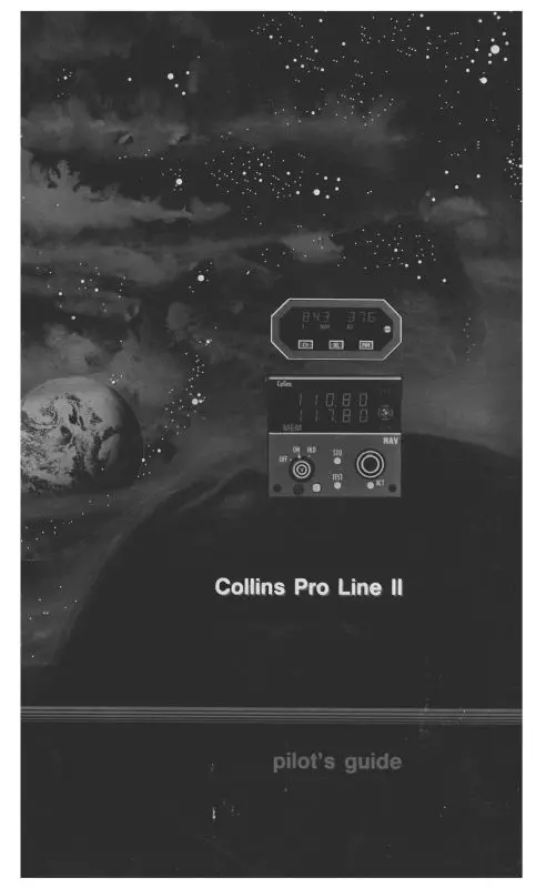 Collins Pro Line Ii Comm-Nav-Pulse System Pilot's Guide (Clprolineii-Pgc) 1