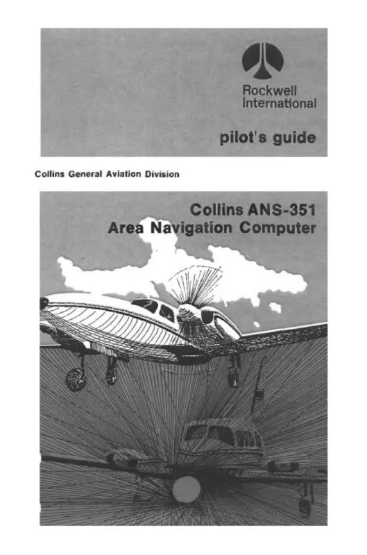 Collins Ans-351 Area Navigation Computer Pilot's Guide (523-0767928-002117) 1