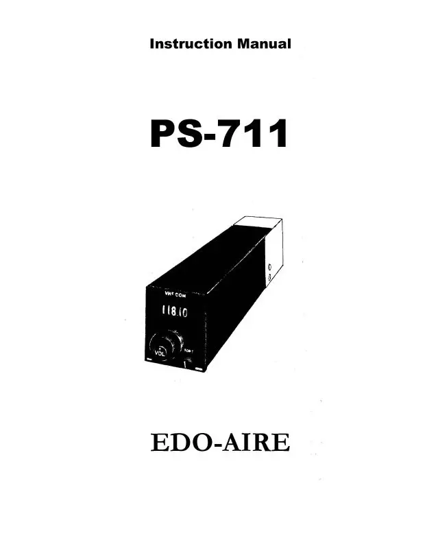 Edo-Aire Rt-771 (Ps-771) Instruction Manual (9690003) 1