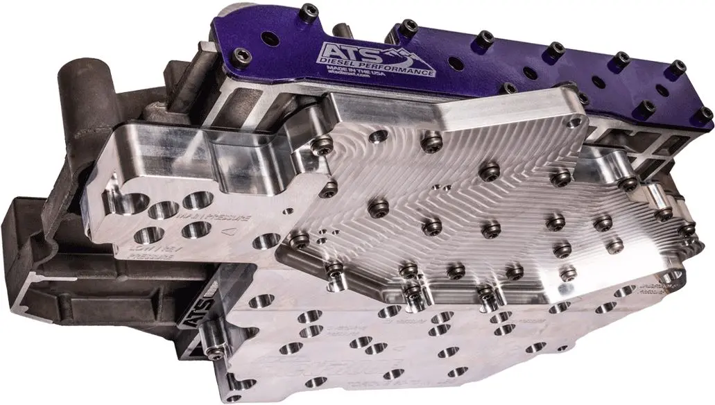 Ats 68Rfe Billet Channel Plate Valve Body Fits 2007.5-2011 6.7L Cummins With Solenoid Pack 1
