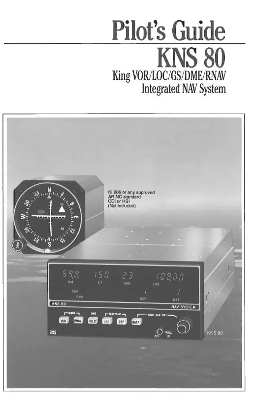King Kns80 Vor-Loc-Gs-Rnav Pilot's Guide (Kikns80-Pg) 1