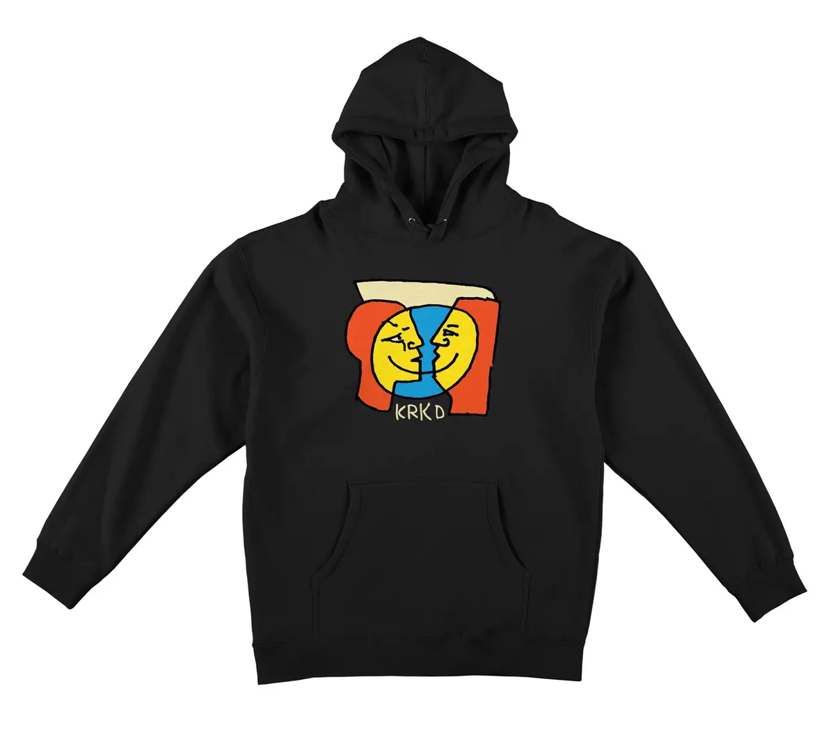 Krooked Krkd Moonsmile Hoodie Black 1