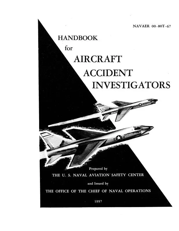 Us Government Aircraft Accident Investigators 1957 (00-80T-67) 1