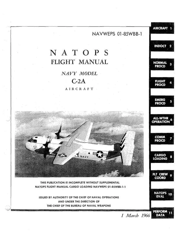 Grumman C-2A 1966 Flight Manual (01-85Wbb-1) 1