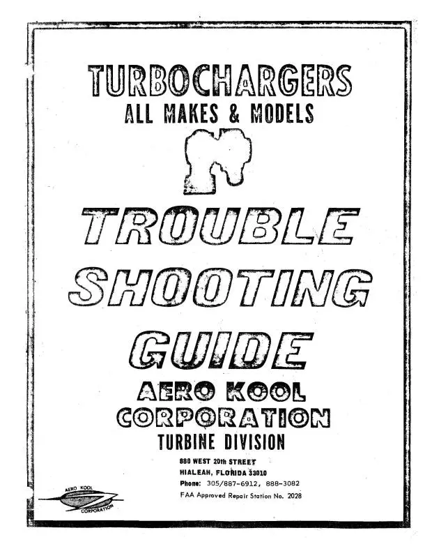 Turbochargers All Makes & Models Trouble Shooting Guide (Rjturbocharger) 1
