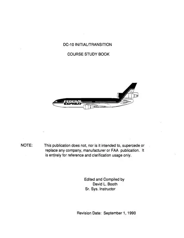 Douglas Dc-10 Initial-Transition Course Study Book (Mcdc10-Sb-C) 1
