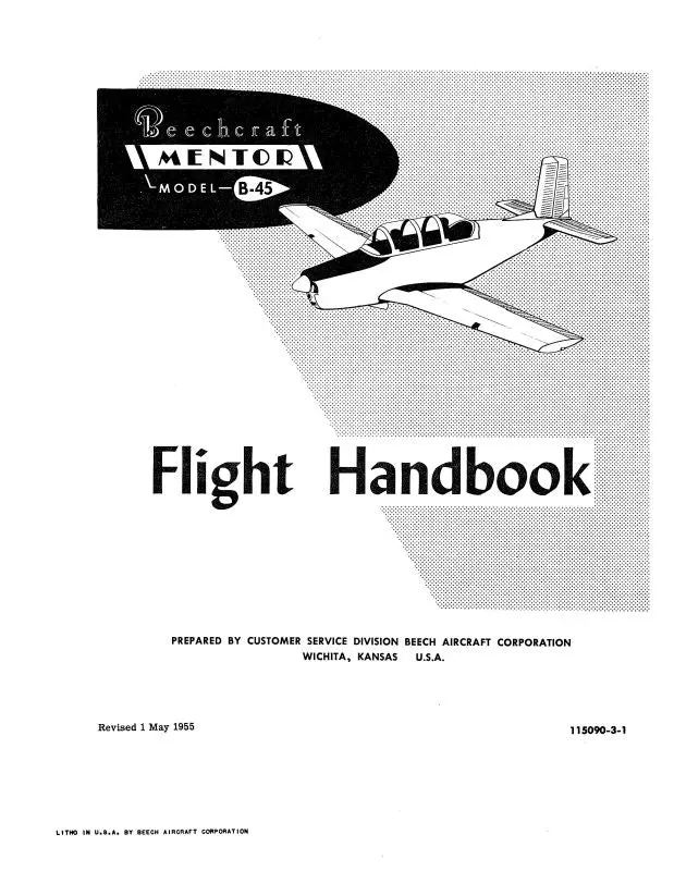 Beech B-45 Mentor Flight Handbook Flight Handbook (115090-3-1) 1