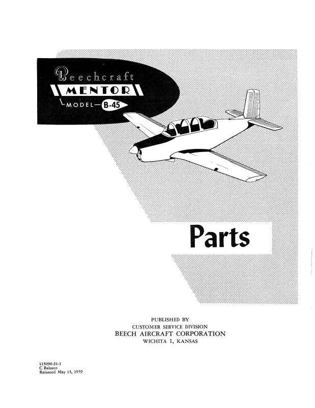 Beech B-45 Parts Catalog (115090-21-1) 1