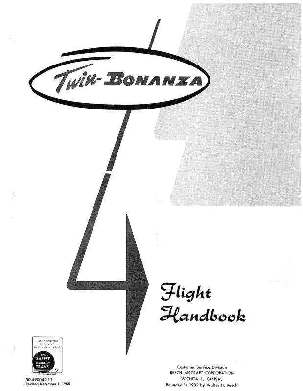 Beech C-50 Flight Handbook (50-590042-11) 1