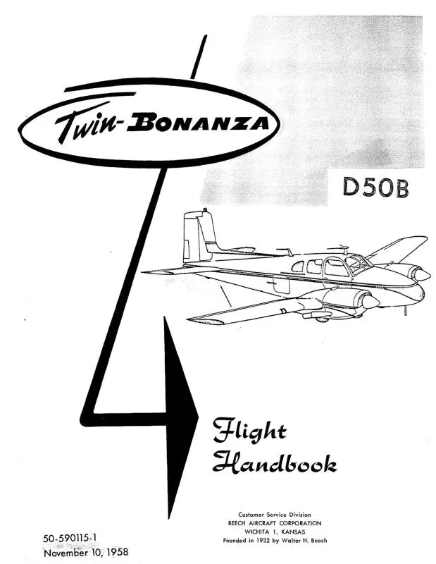 Beech D-50 Flight Handbook (50-590015-1) 1