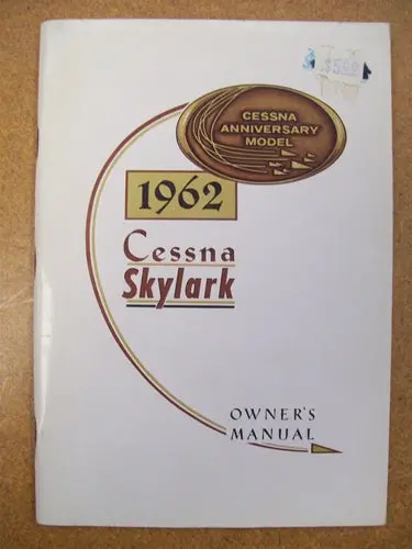 Cessna 175C 1962 Owner's Manual Used Original 1