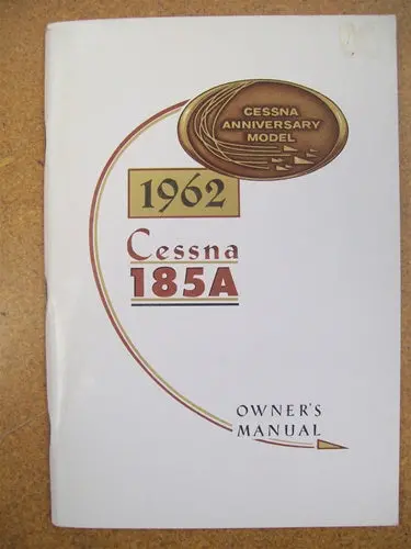 Cessna 185A 1962 Owner's Manual Used Original 1