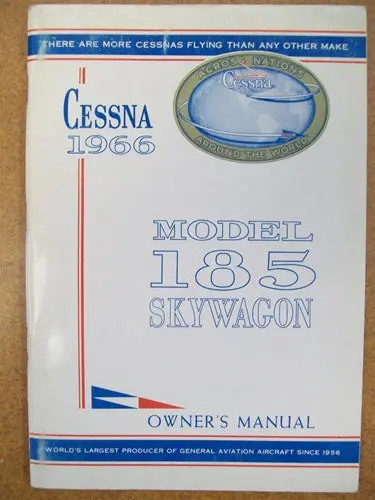 Cessna 185E 1966 Owner's Manual Used Original 1