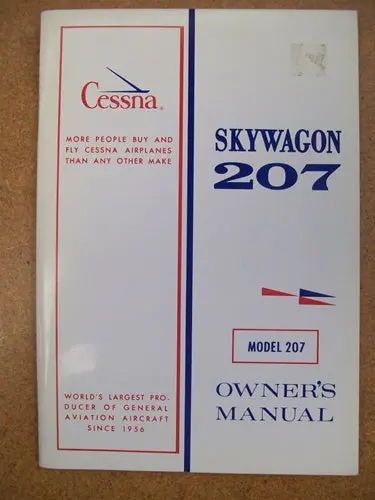 Cessna 207 Skywagon 1971 Owner's Manual Used Original 1