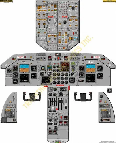 Aviation Training Graphics Saab 340 Handheld Cockpit Poster 1