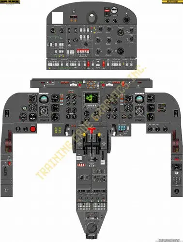 Aviation Training Graphics Gulfstream G1 Handheld Cockpit Poster 1