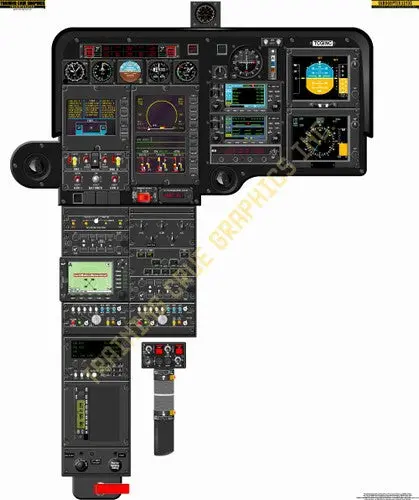 Aviation Training Graphics Eurocopter Ec135 Handheld Cockpit Poster 1