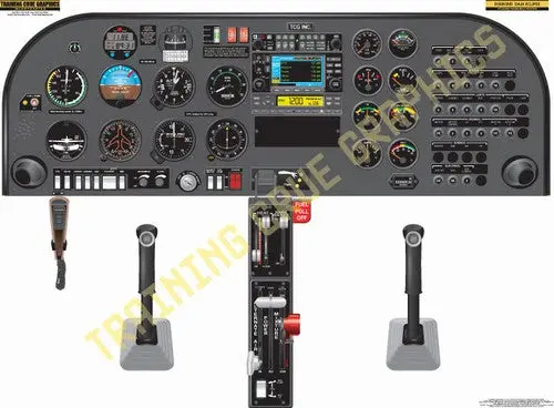 Aviation Training Graphics Diamond Da20 Eclipse Handheld Cockpit Poster 1