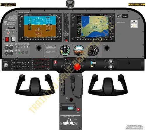 Aviation Training Graphics Cessna 172Sp Nav Iii G1000 Handheld Cockpit Poster 1