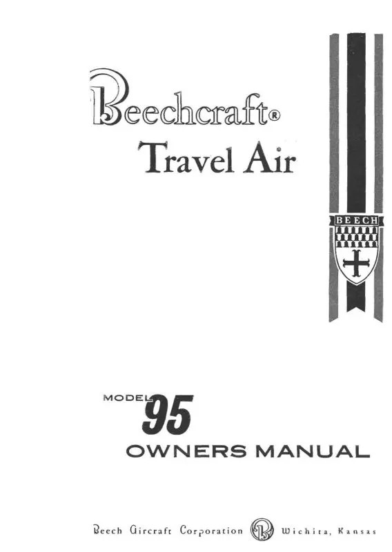 Beech 95 Travel Air Owner's Manual (95-590014-1) 1