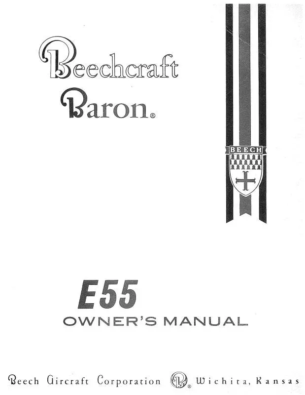 Beech E55 Owner's Manual (96-590010-1B) 1