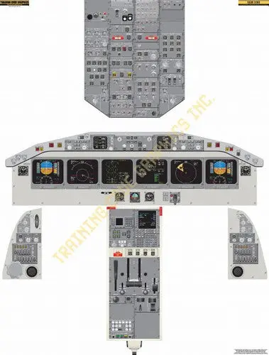Aviation Training Graphics Saab 340 2000 Handheld Cockpit Poster 1